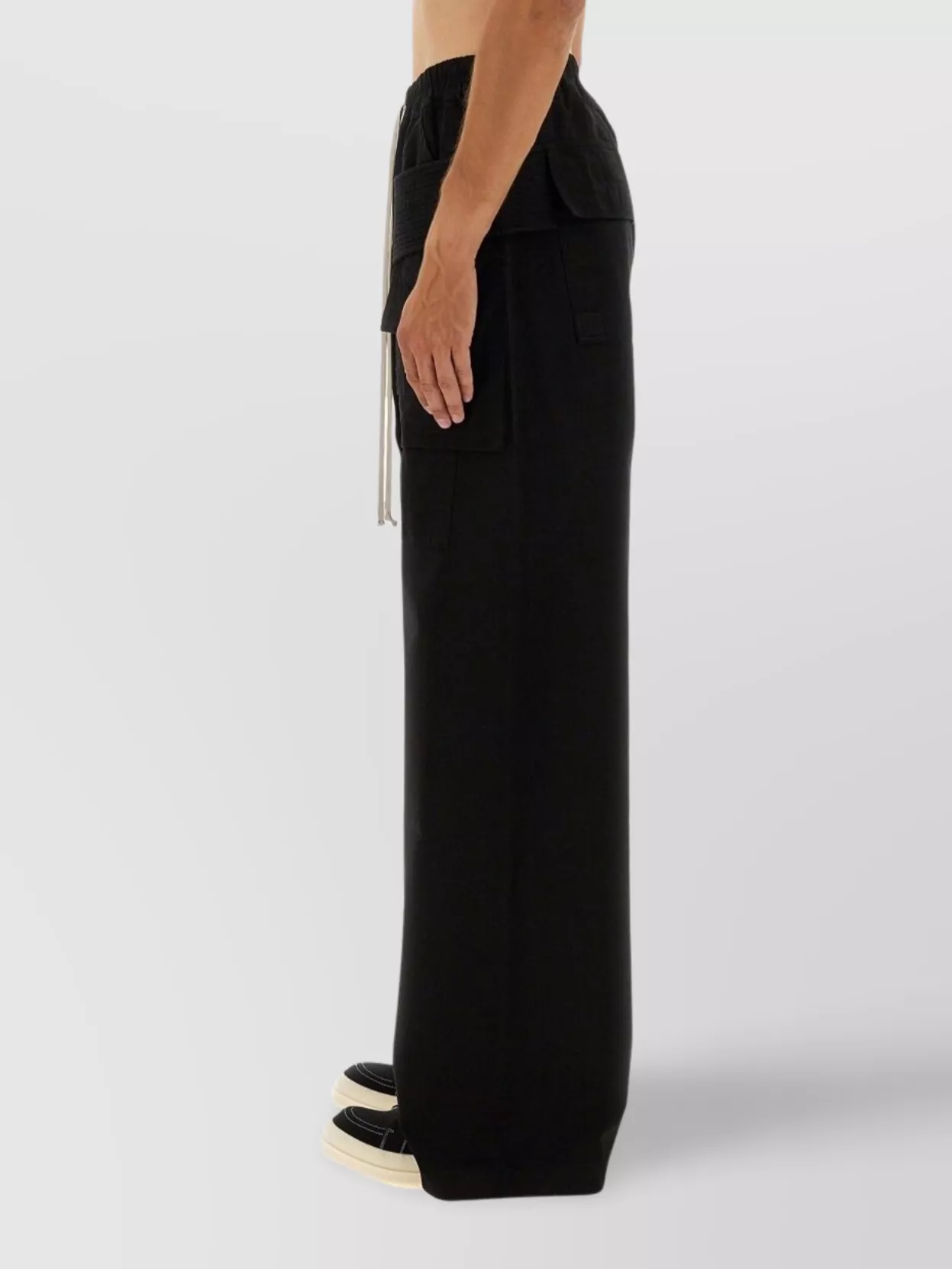 Rick Owens Drkshdw Wide Leg Cargo Pockets Trousers