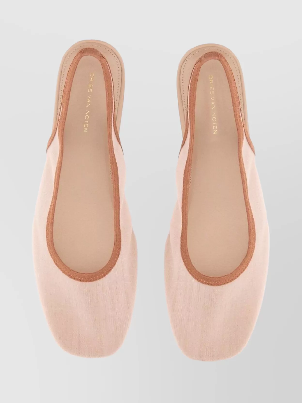 Dries Van Noten Pointed Toe Slingback Flat Ballerina Shoes