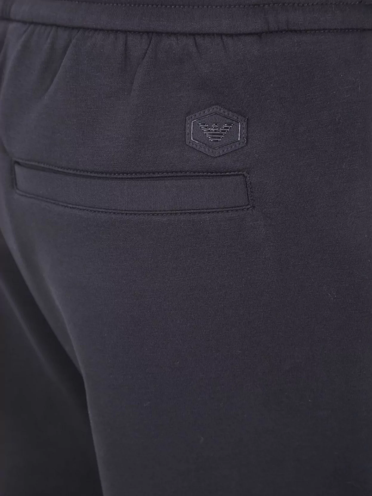 Emporio Armani Track Detail Straight Leg Sweatpants With Back Pocket