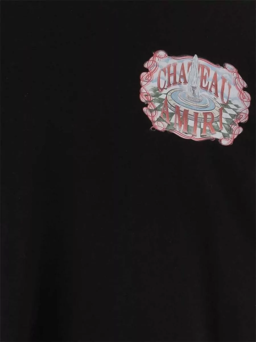 Amiri Printed Cotton Crewneck T-Shirt