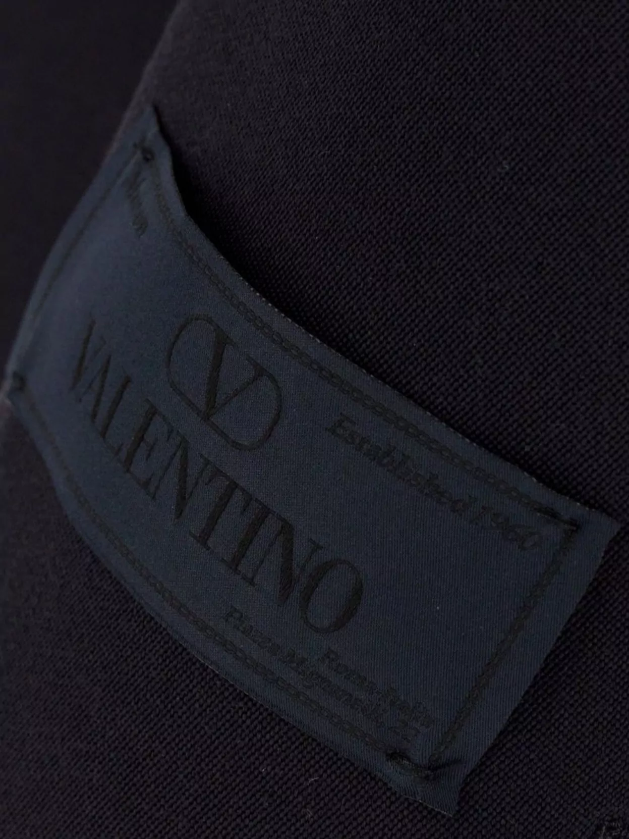 Valentino Wool Blazer With Back Vent And Notch Lapel