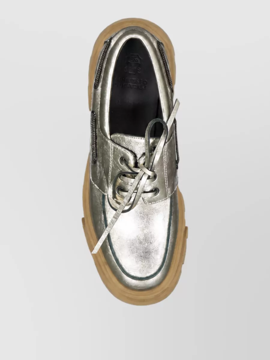 Brunello Cucinelli Leather Platform Loafers