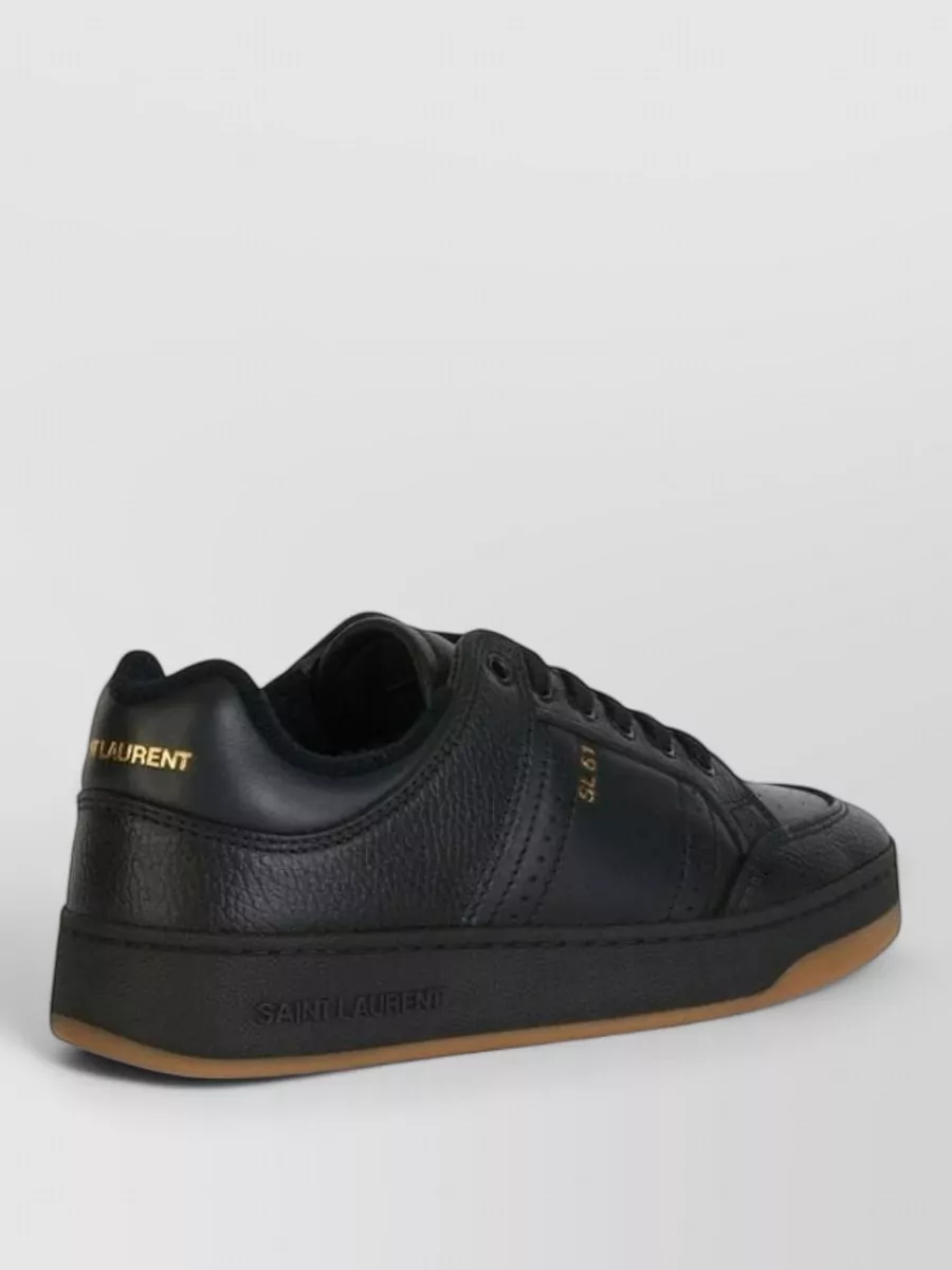 Saint Laurent Leather Low-Top Sneakers