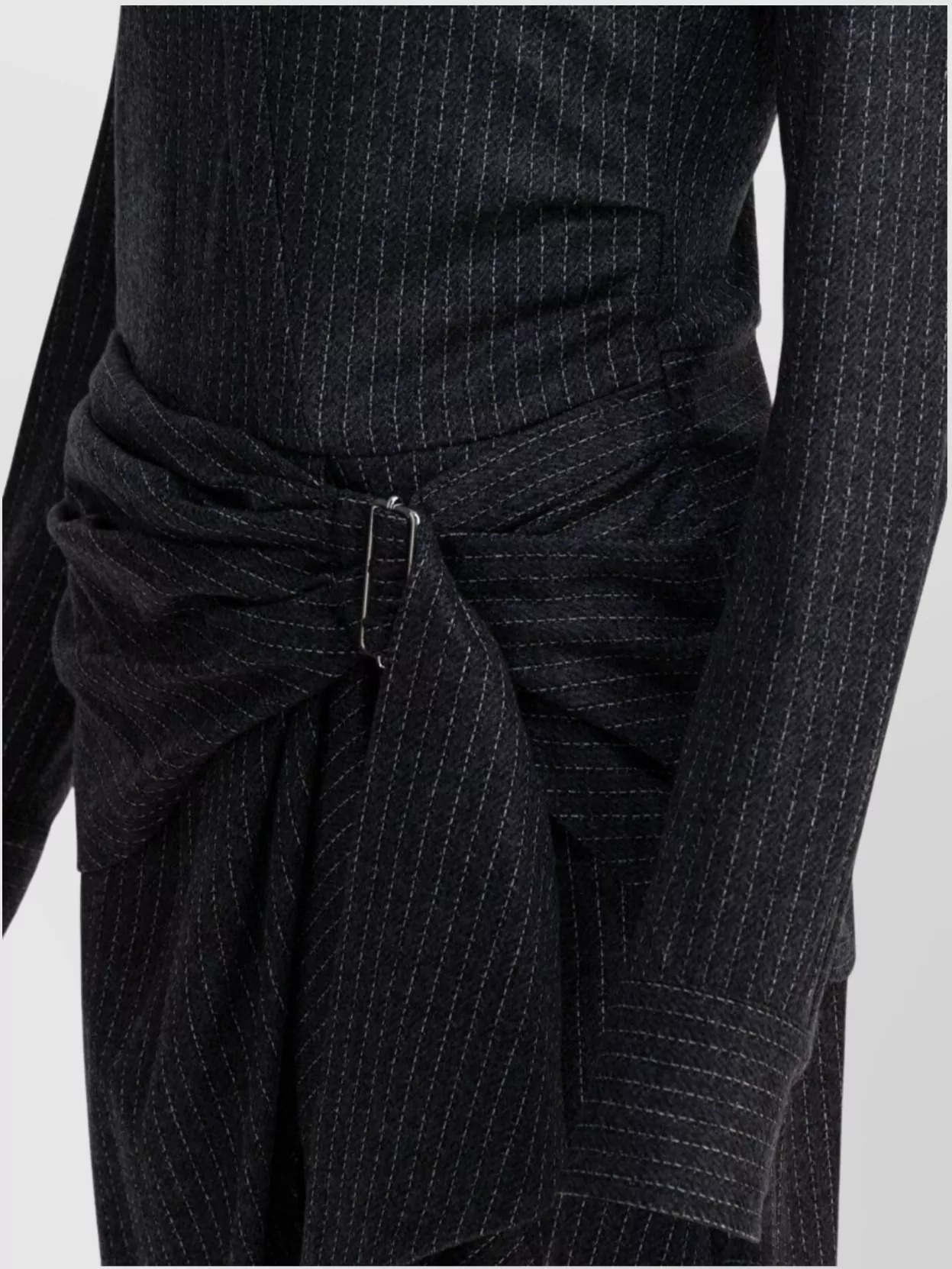 Isabel Marant Wrap Style Midi Dress With Buckle Detail