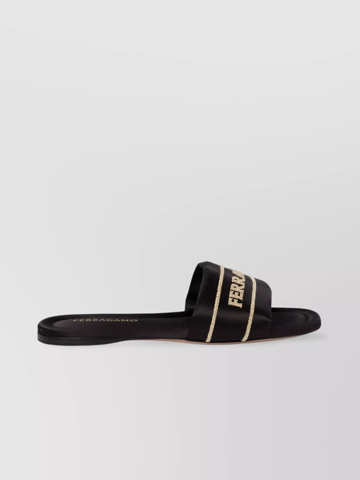 Ferragamo Open Toe Flat Sole Sandals