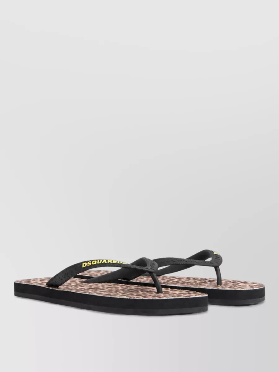 Dsquared2 printed flip flops