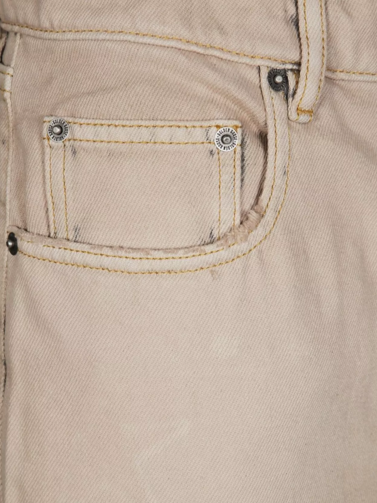 Shop Golden Goose Journey Pant With Pockets And Stitching