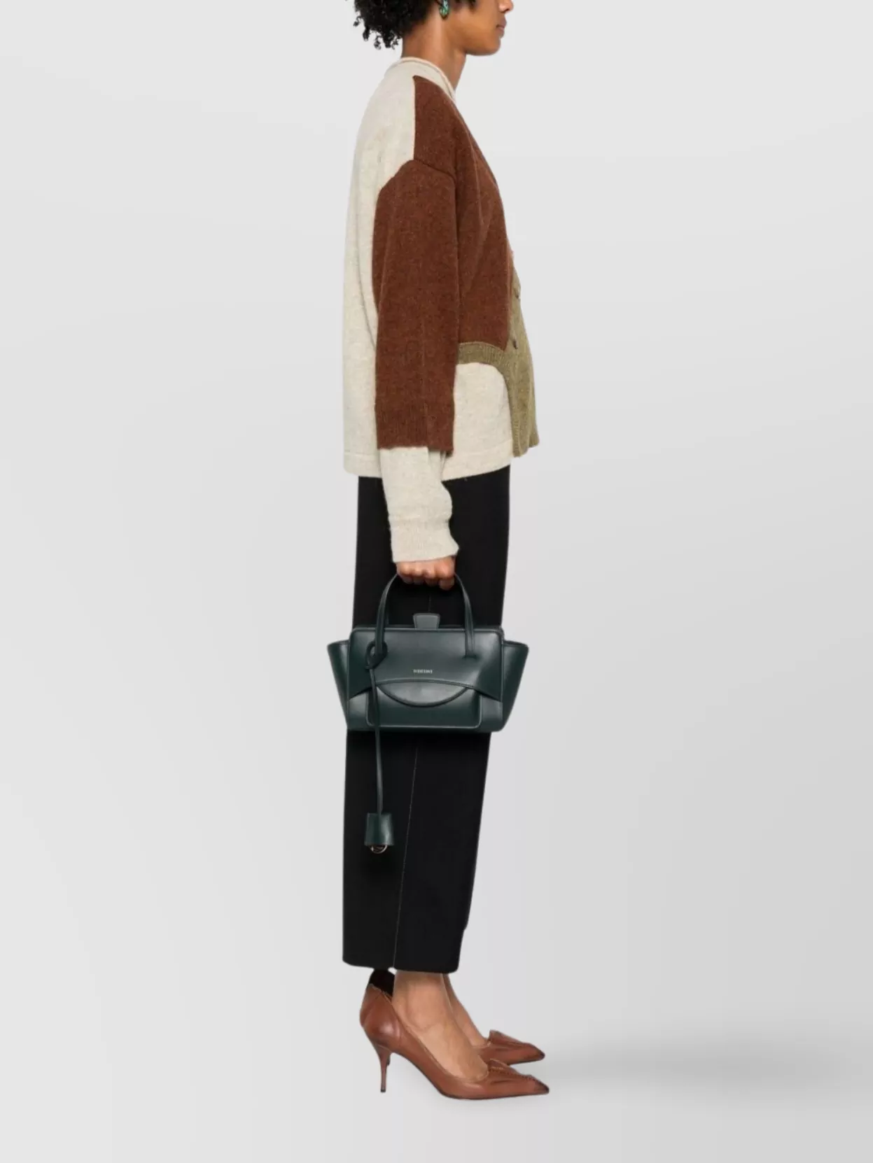 Hidesins Small Leather Tote Bag Flap