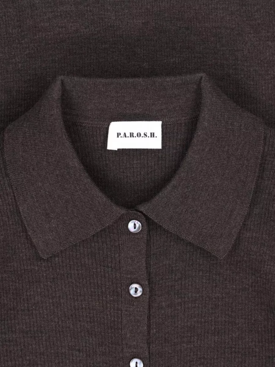 Parosh Wool Crewneck T-Shirt