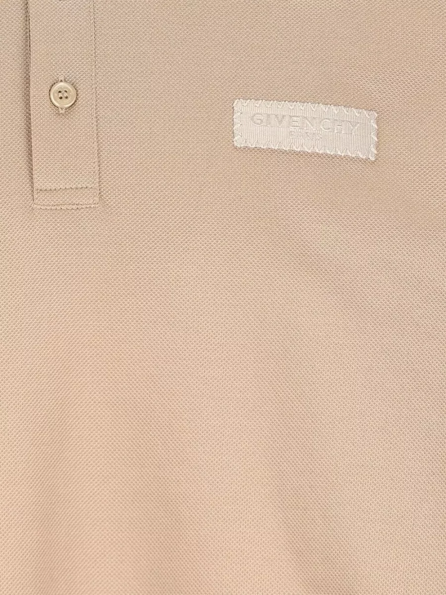 Givenchy Paris Gros Grain Cotton Polo Shirt