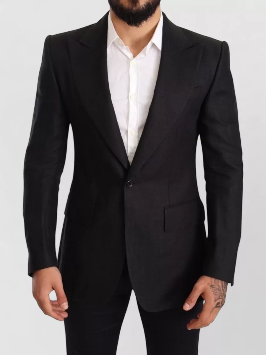 Dolce&Gabbana Linen Slim-Fit Suit Jacket