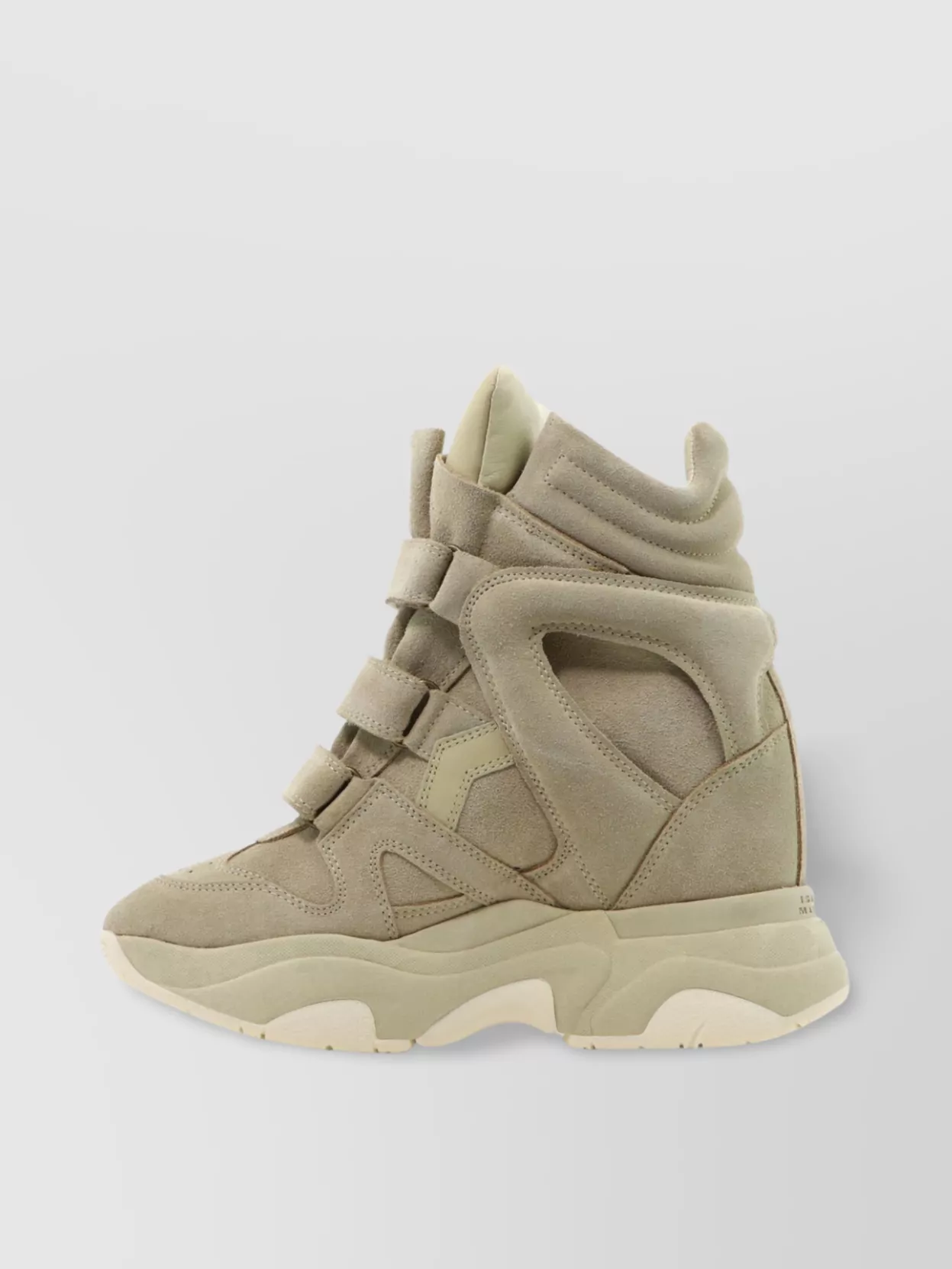 Isabel Marant Chunky High-Top Suede Finish Sneakers