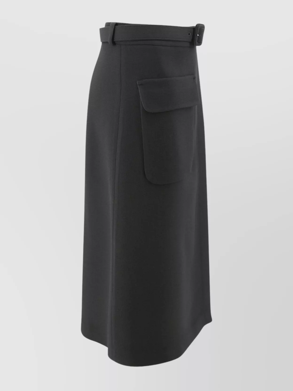 Parosh A-Line Silhouette Belted Waist Side Pocket