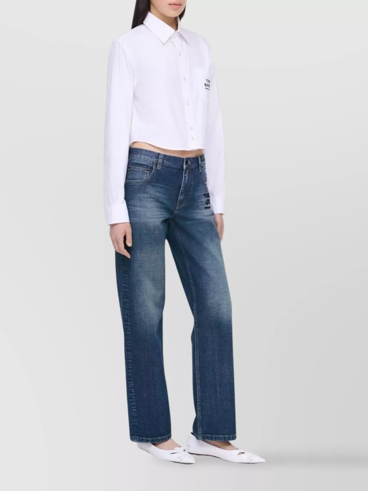 Marc Jacobs Belt Loops Five-Pocket Style Faded Effect