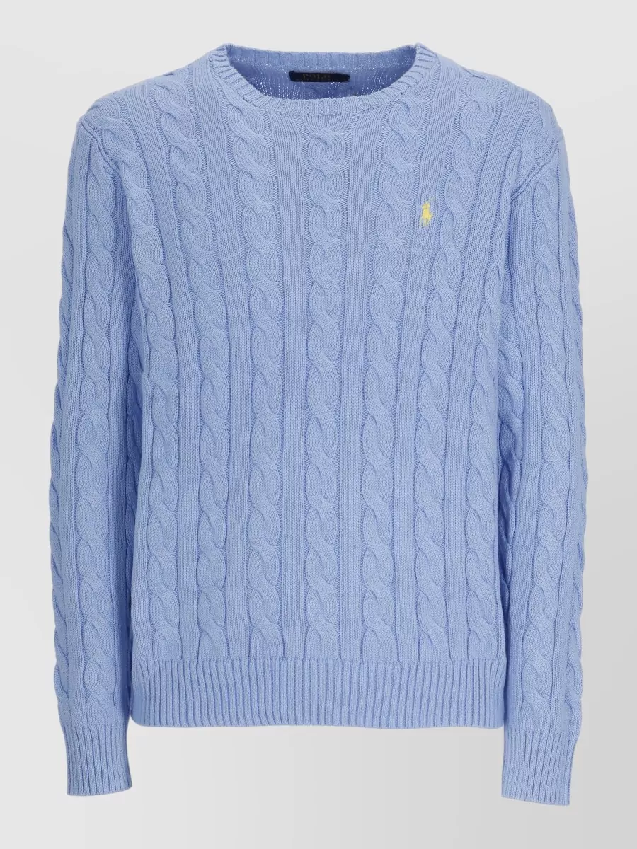 Ralph Lauren Cable-knit cotton crewneck sweater