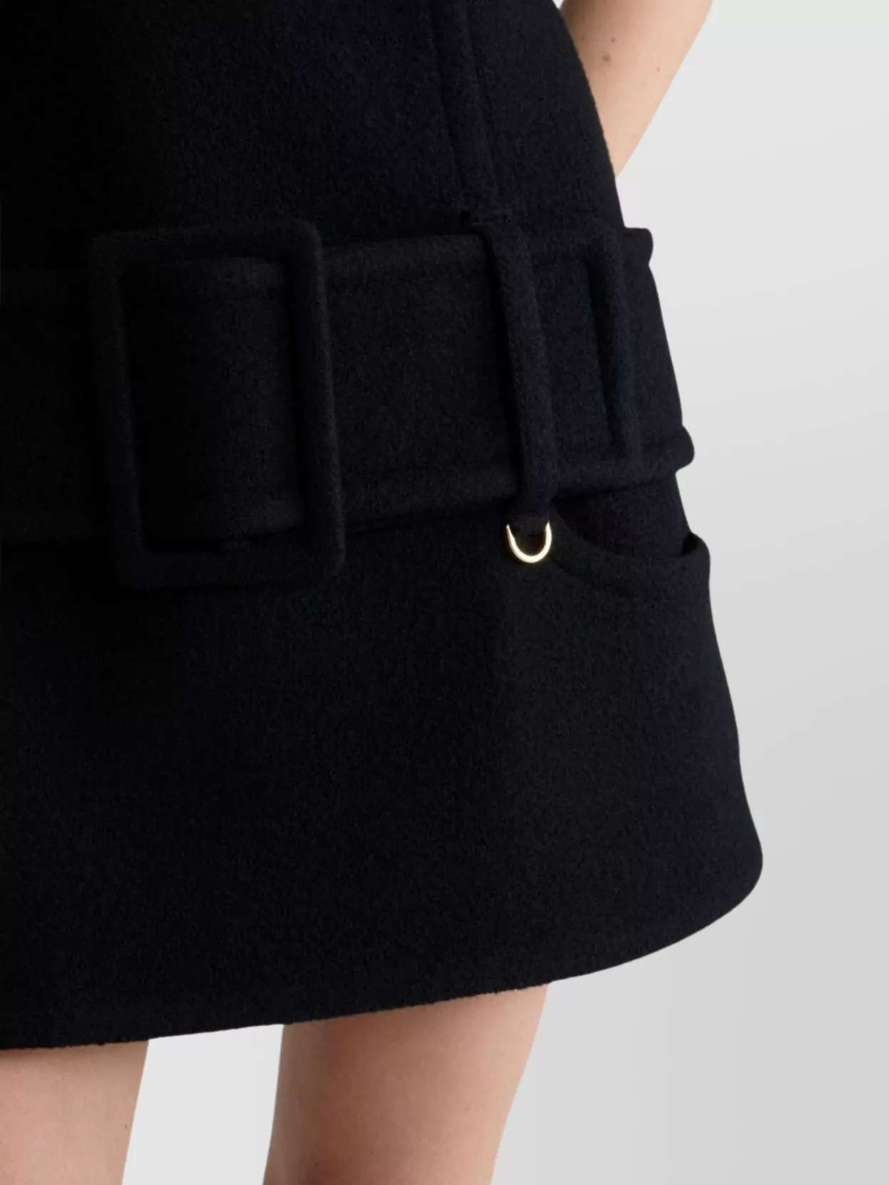 Patou Mini Dress With Wide Belt Detail