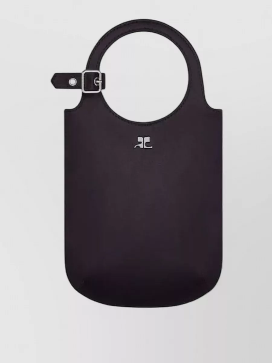 Courrèges slim holy silk bucket bag
