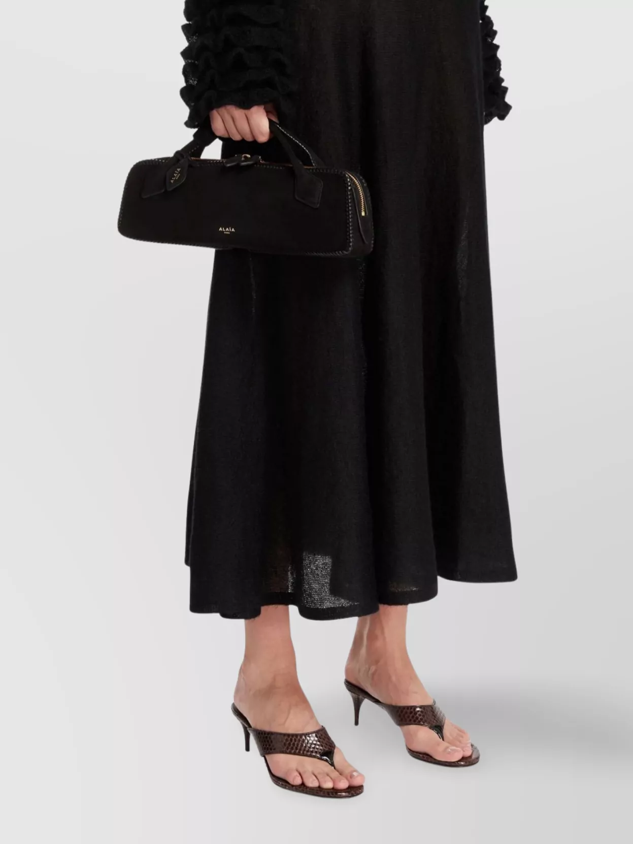 Alaïa The Double Handle Clutch Bag