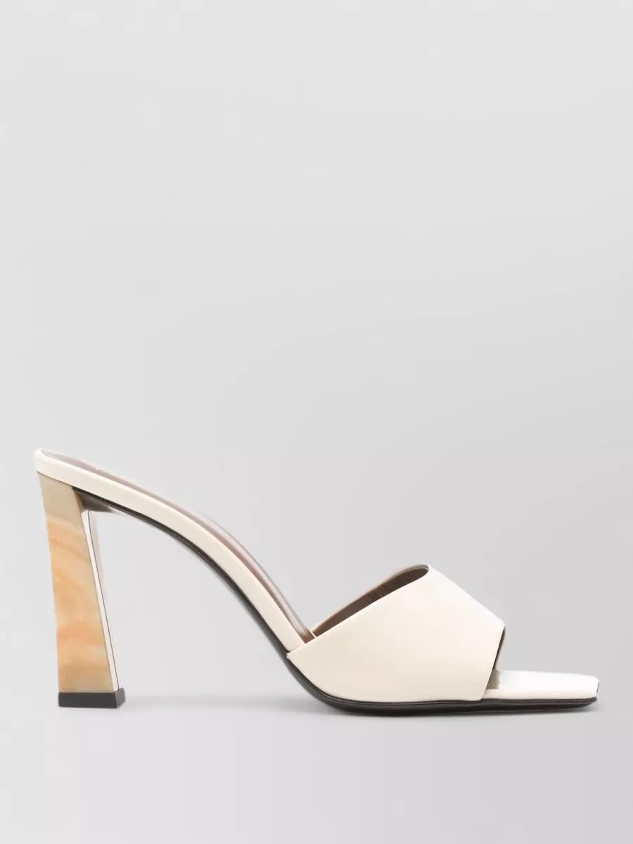 Giuseppe Zanotti Sandals Square Toe Open Block Heel