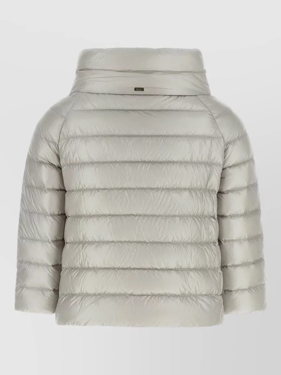 Herno quilted hooded cape