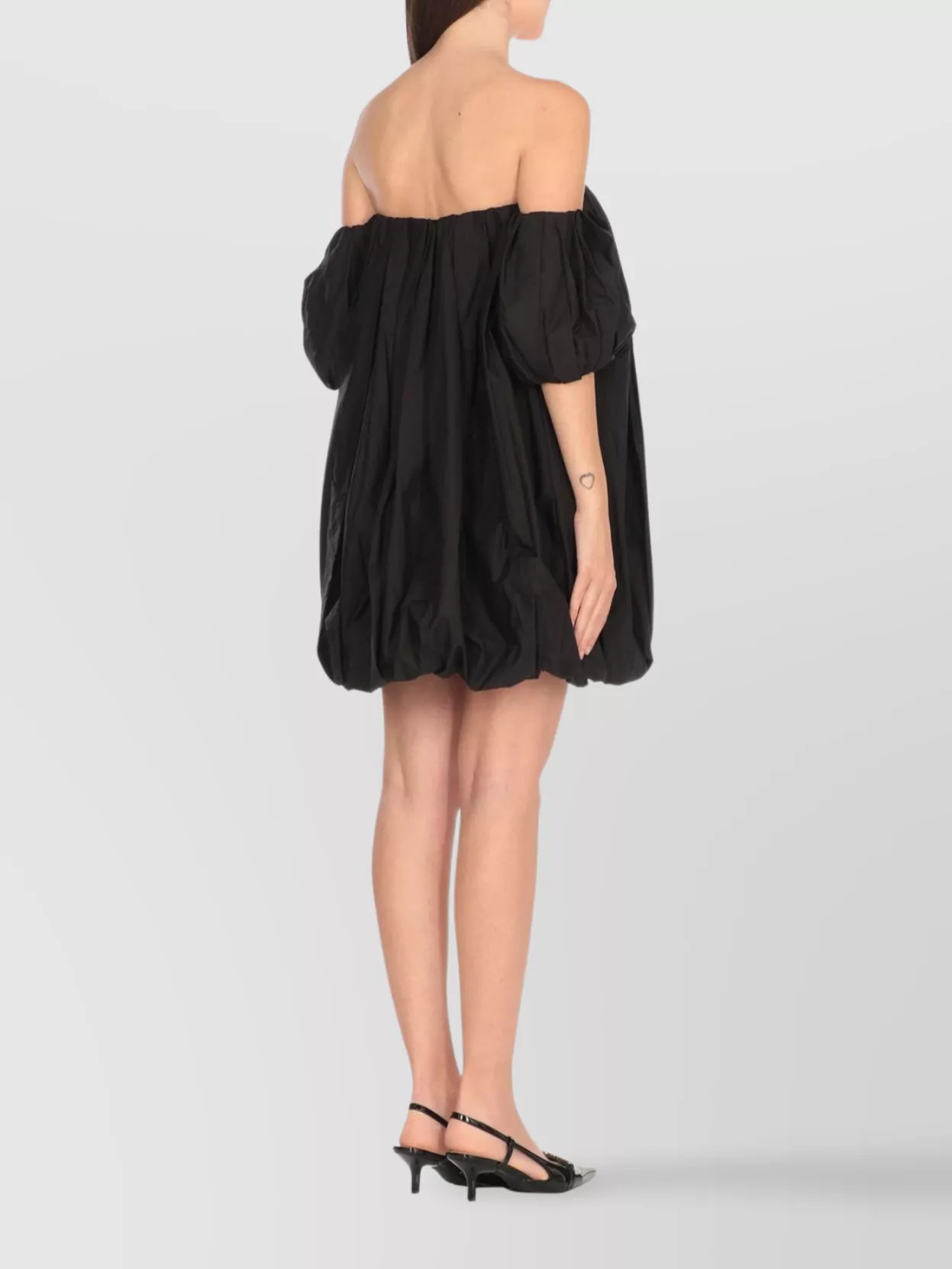 Pinko Backless Pleated Mini Dress