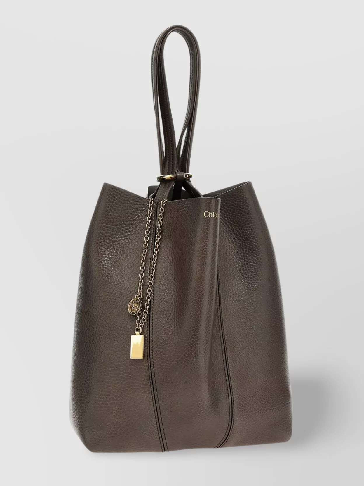 Chloé Textured Dual Handle Shoulder Bag