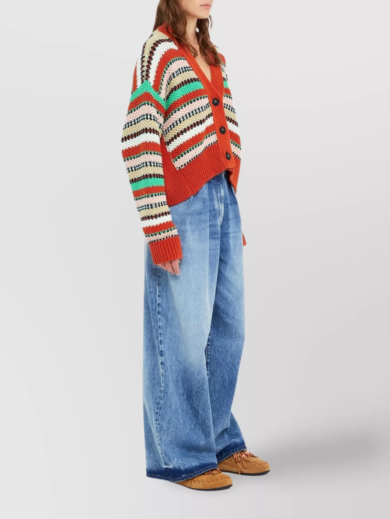Alanui Sunny Stripes Cardigan