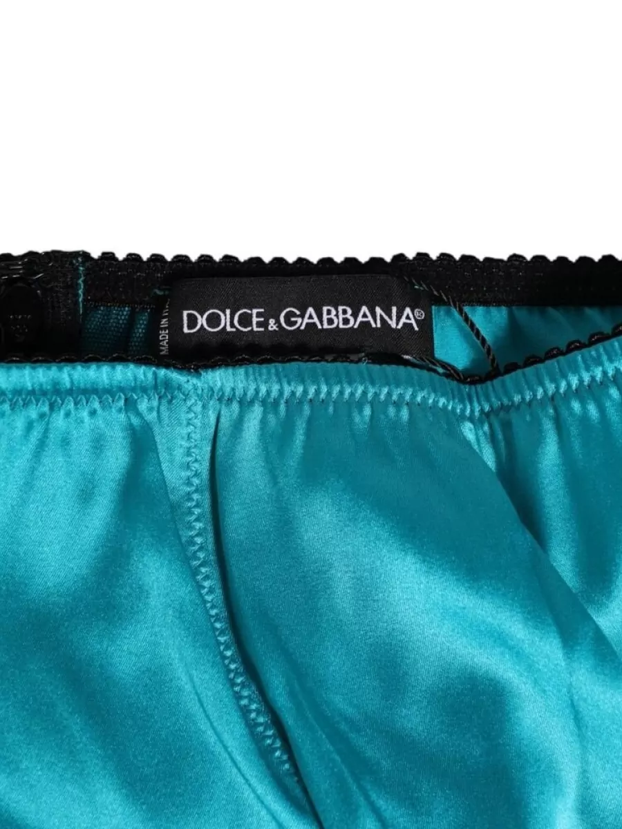 Dolce&Gabbana Silk Satin High-Waist Briefs