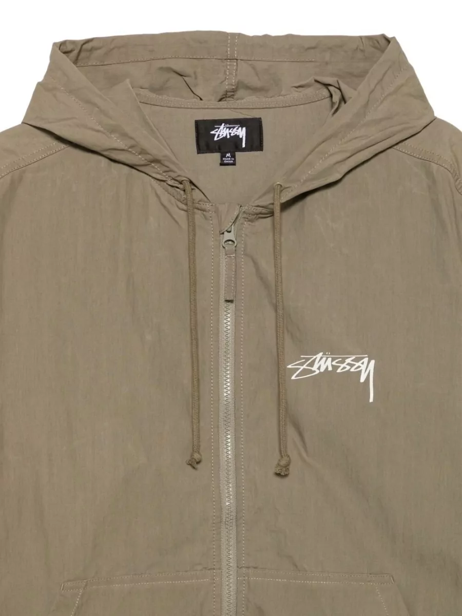 Stüssy Logo print hooded jacket