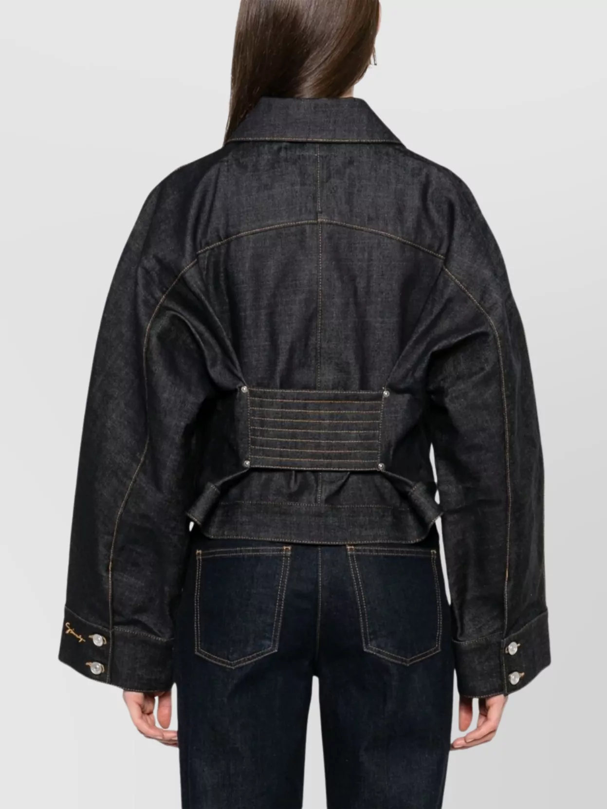 Givenchy Cropped Length Blazer Contrast Stitching