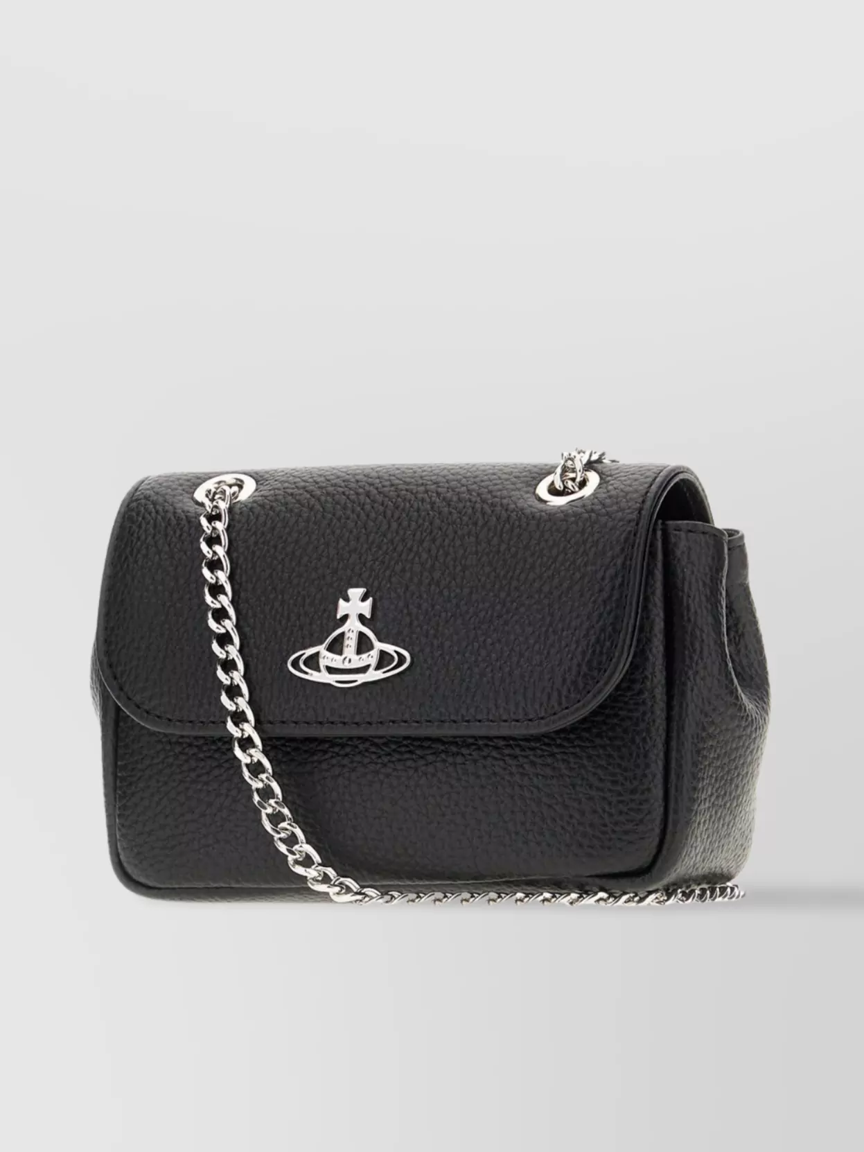 Vivienne Westwood Crossbody Bags With Chain Strap And Textured Finish