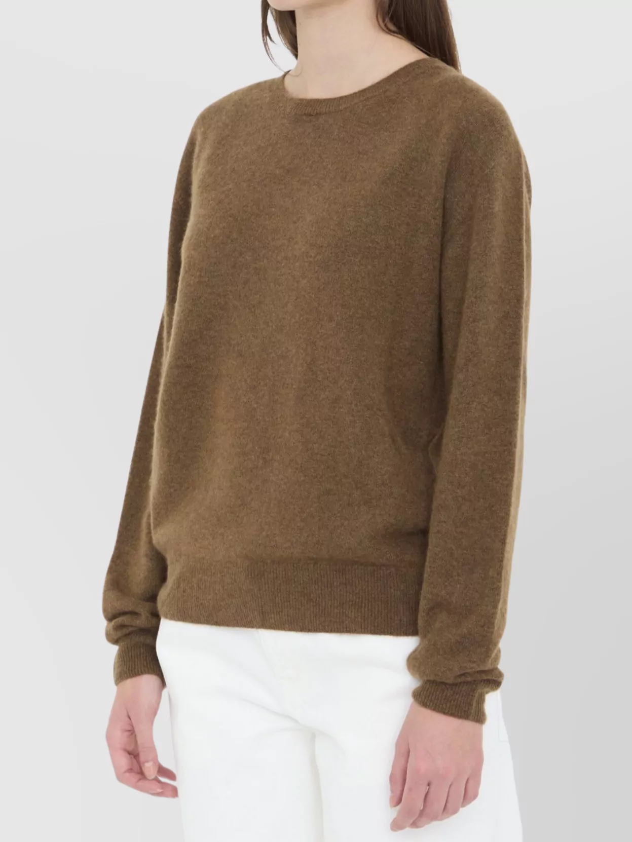 The Row Cashmere Silk Blend Crew Neck Sweater