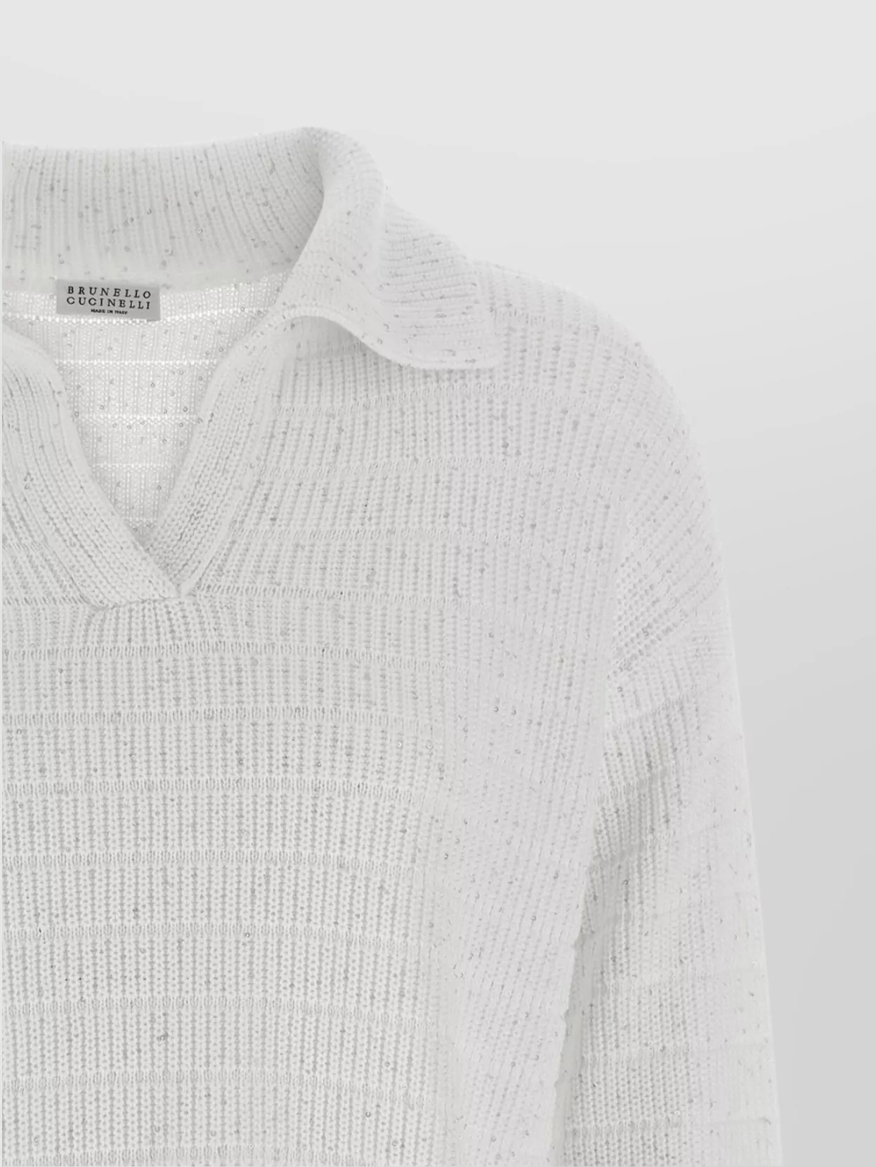 Brunello Cucinelli Cotton Polo Shirt Diamond Texture