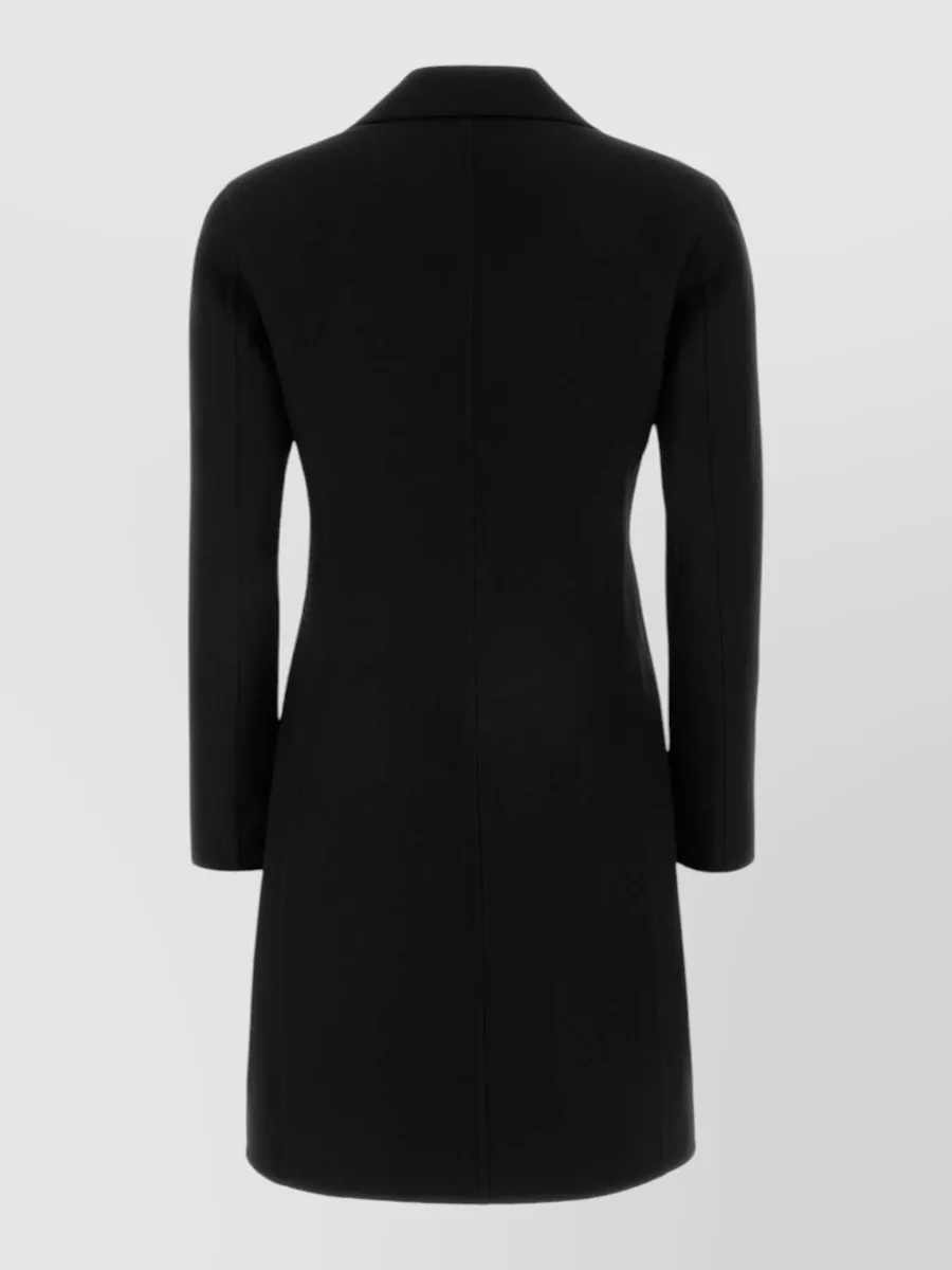 Jil Sander Wool Silk Twill Coat