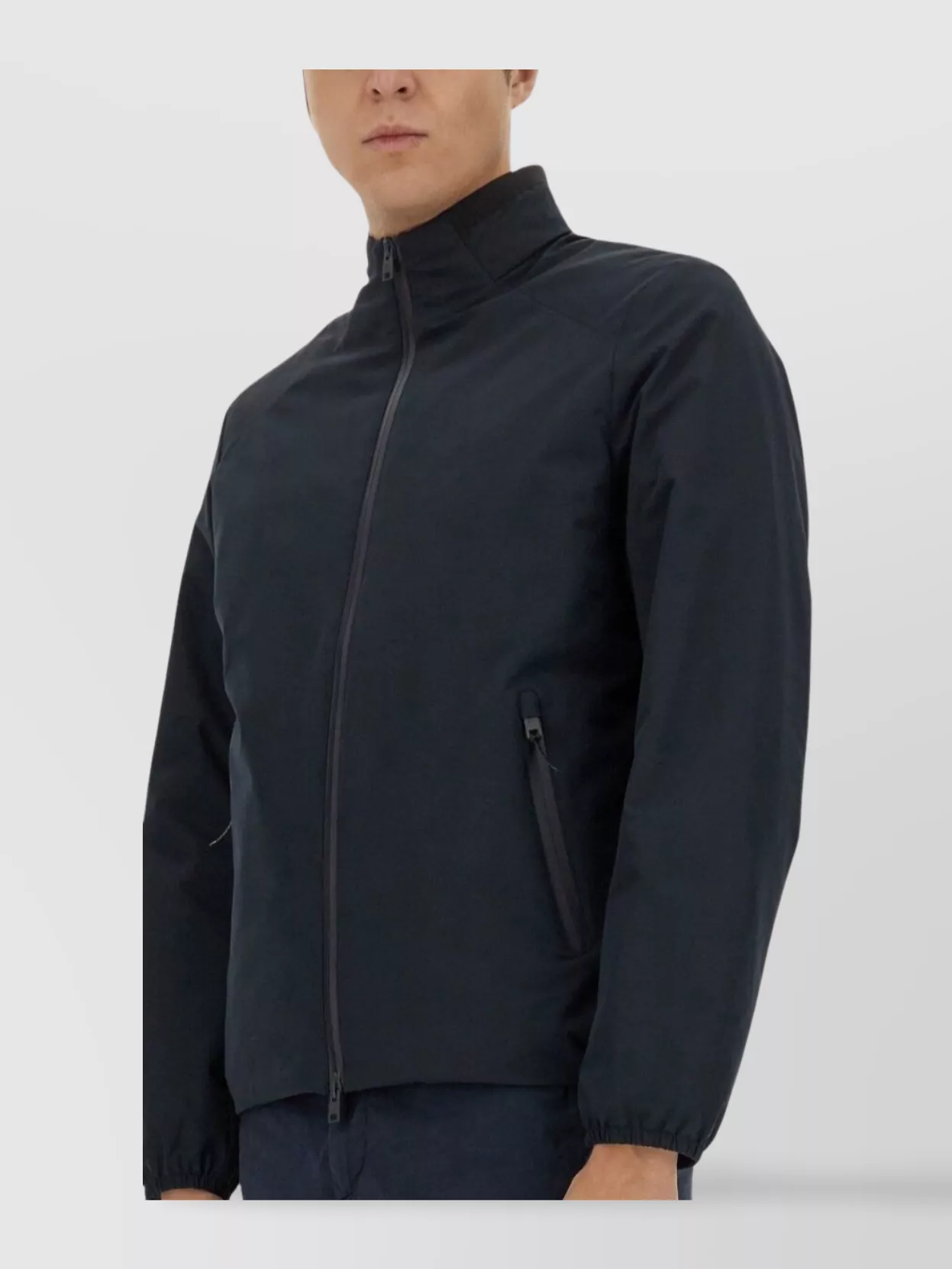 Woolrich Waterproof Bomber Jacket With Elastic Cuffs