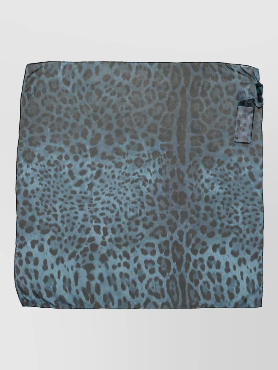 Dolce&Gabbana silk leopard print square scarf