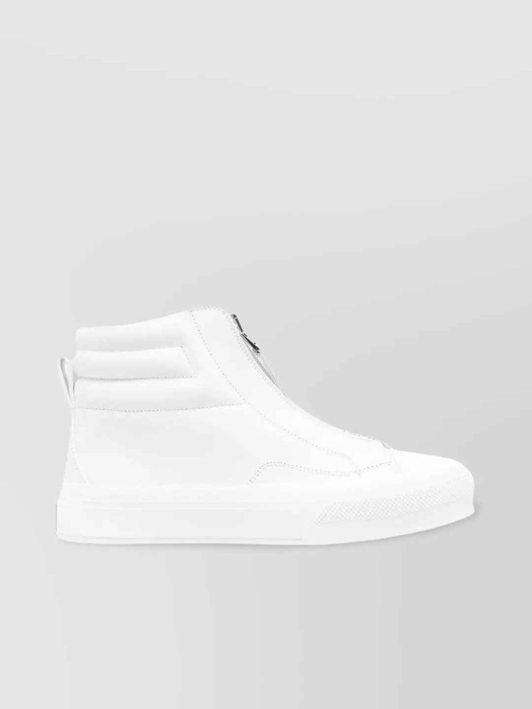 Shop Givenchy Heel Pull-tab Zip-up Sneakers In White