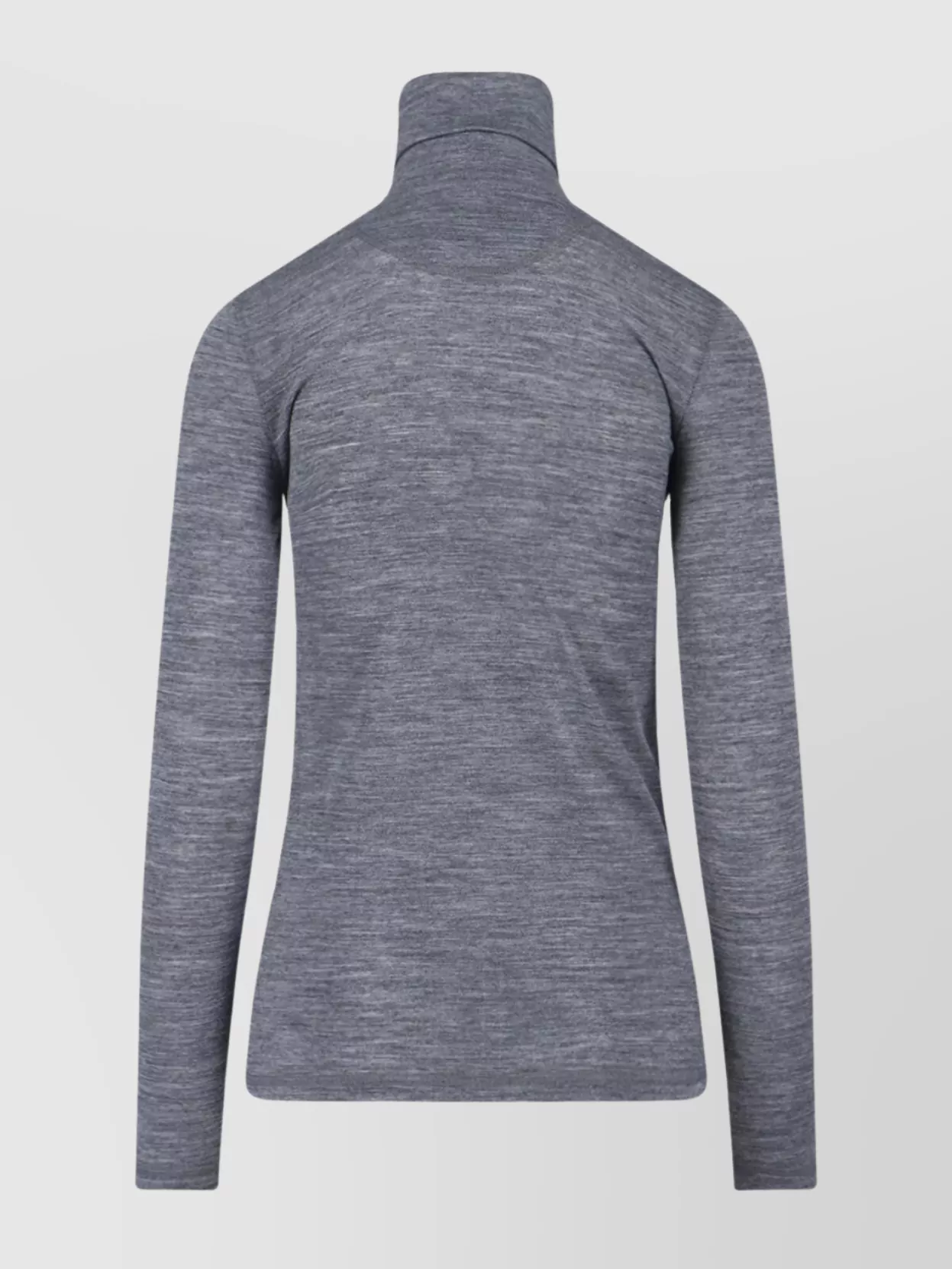 Jil Sander Long Sleeve Top With Funnel Neckline In Gray
