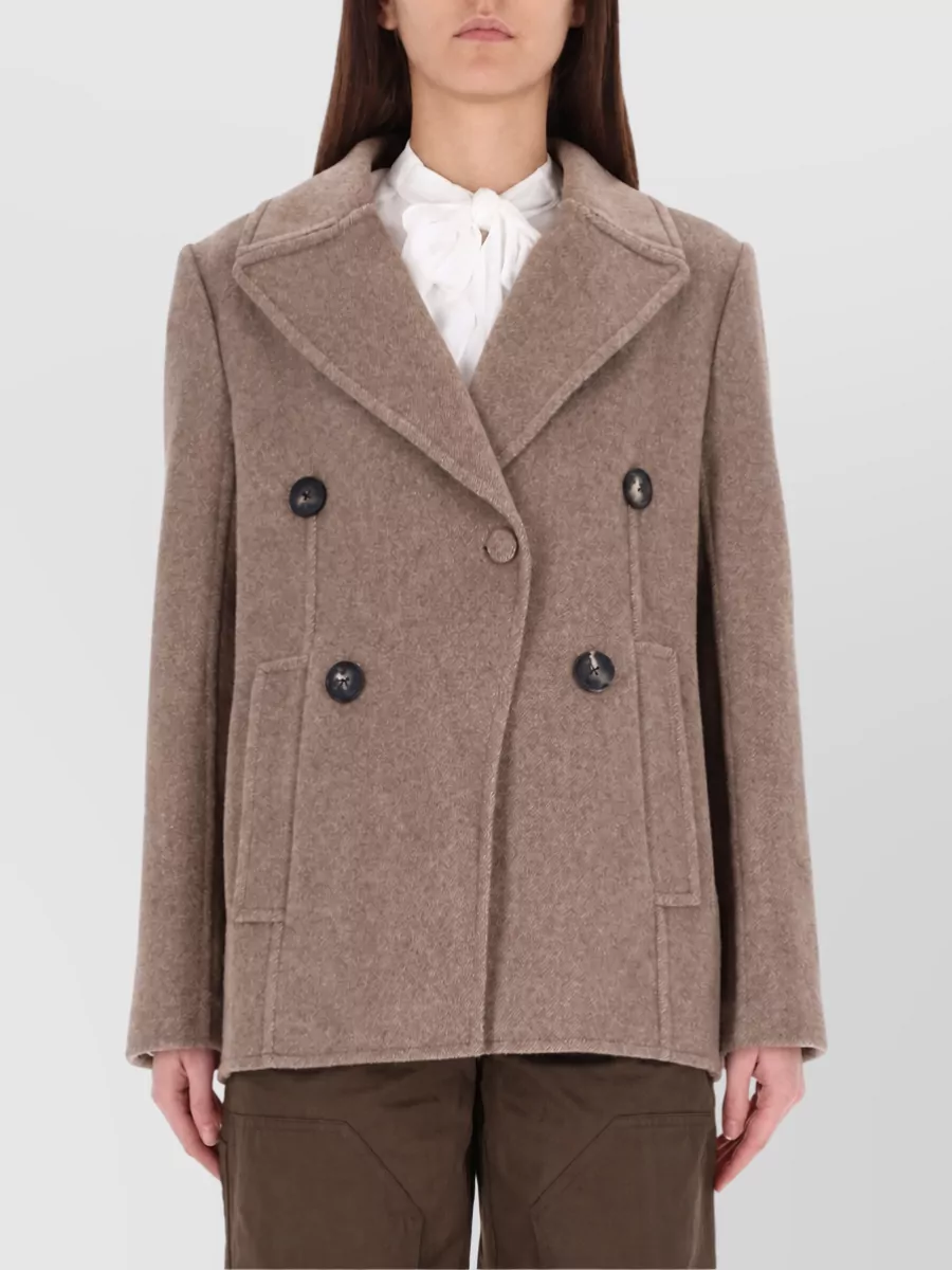 Tory Burch Wool Double-Breasted Coat