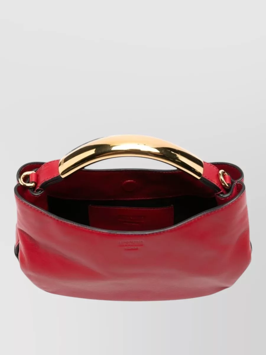 Moschino Leather Clutch Bag