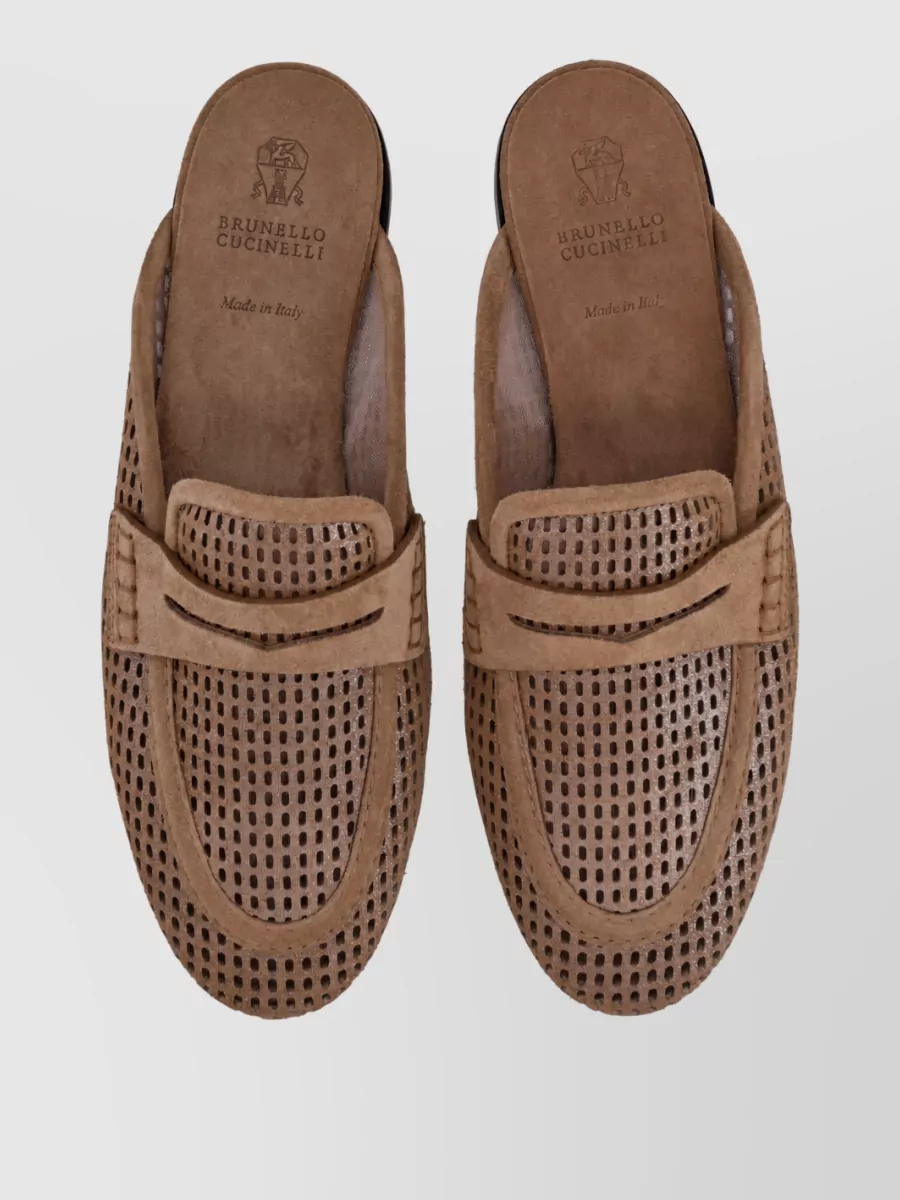 Brunello Cucinelli Leather Mules