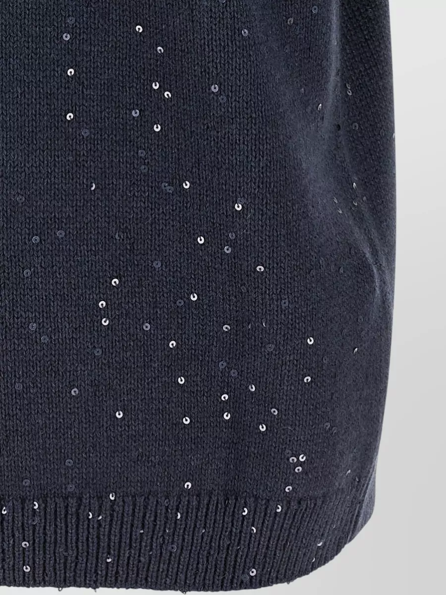 Brunello Cucinelli Cashmere Silk Short-Sleeve Sweater