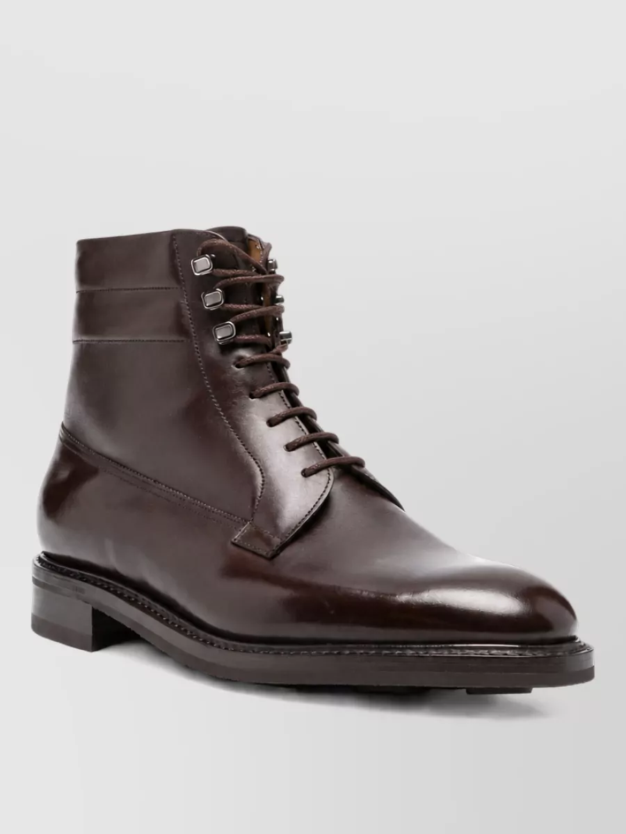 John Lobb leather lace-up derby shoes