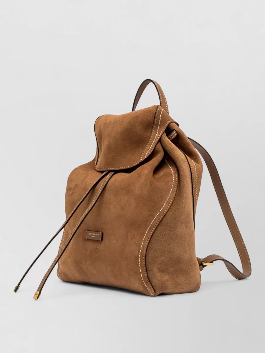 Gianni Chiarini Suede Finish Backpack Top Handle Design