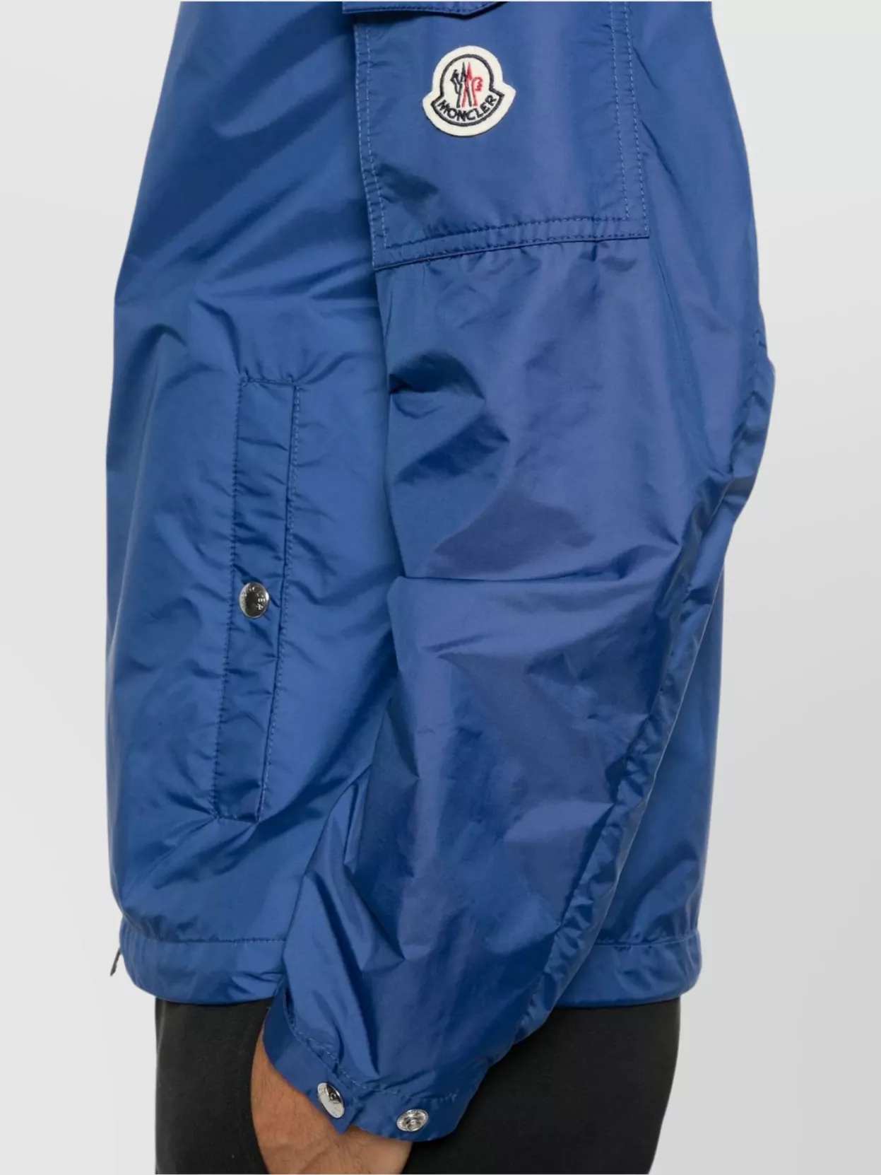 Moncler Rain Jacket With Adjustable Cuffs And Hood