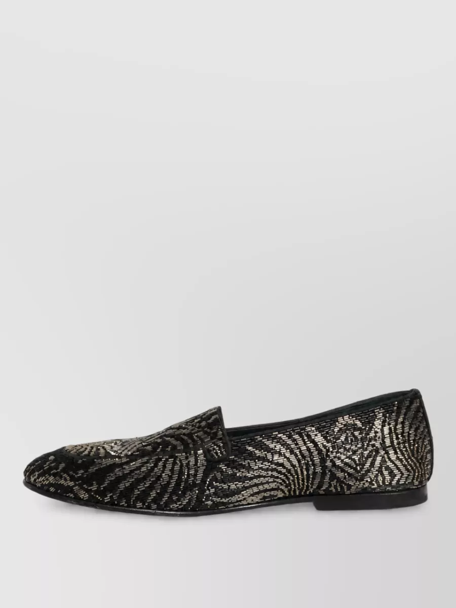 Dolce&Gabbana Leather Embellished Loafers