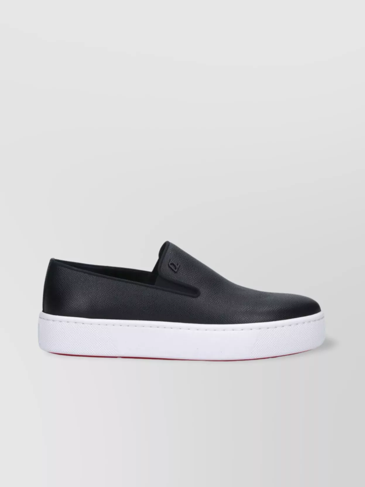 Christian Louboutin Low Top Slip-On Sneakers With Contrast Sole