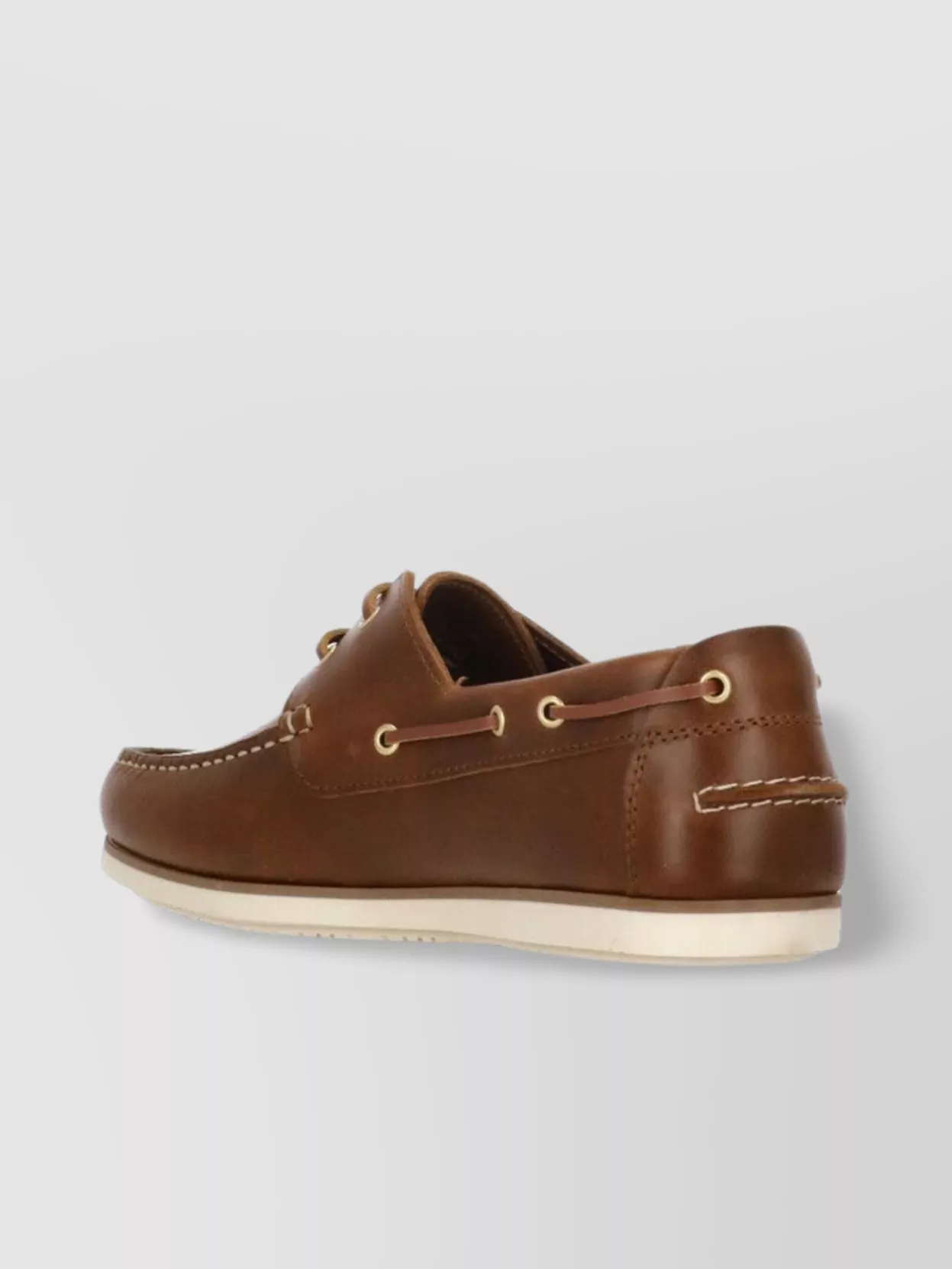 Barbour Leather Loafers Contrast Stitching