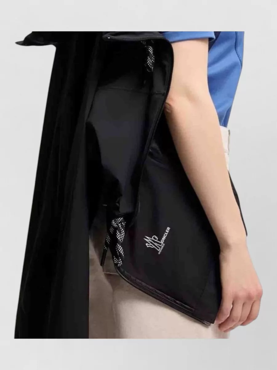 Moncler Grenoble Jacket Drawstring Waist Elastic Cuffs High Collar