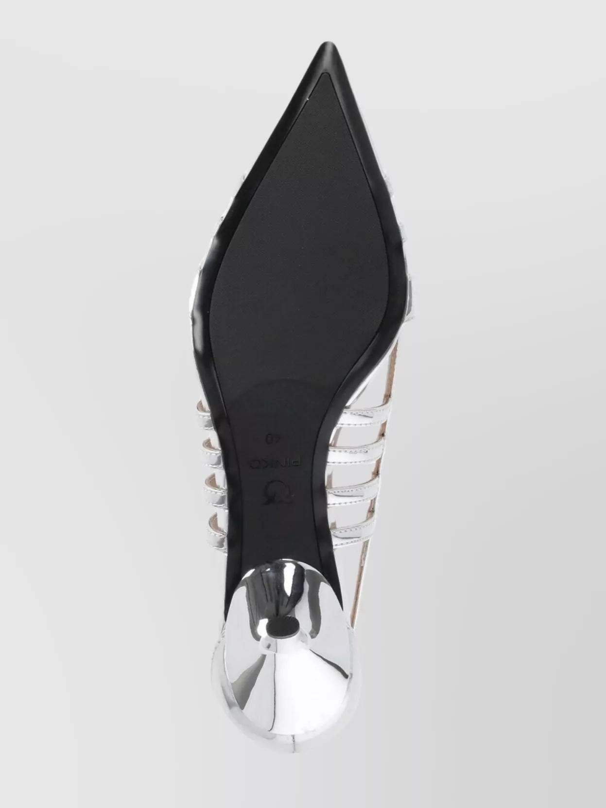 Pinko Metallic Arrow Toe Sandals